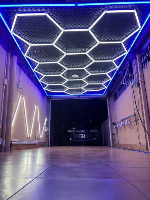 Hexagon LED Lighting System - 15 Grid With RGB Border