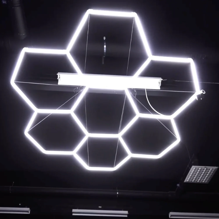 7 grid hexagon led lights circle 