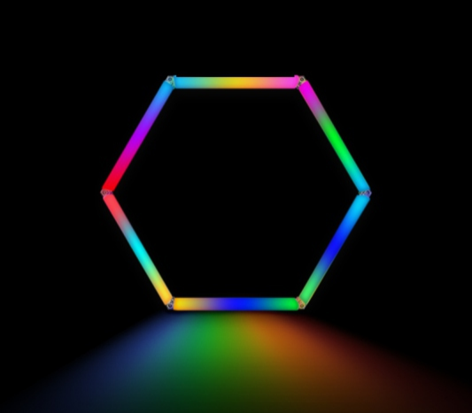 Hexagon RGB Lighting Single Grid - HexaSpace