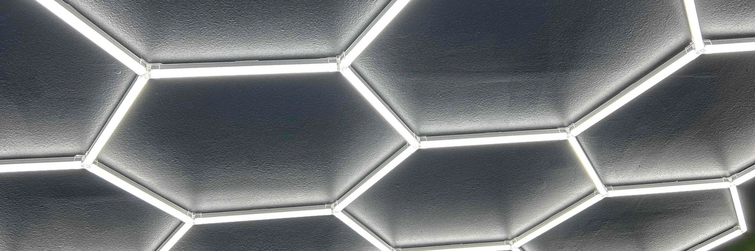 hexagon lighting web banner